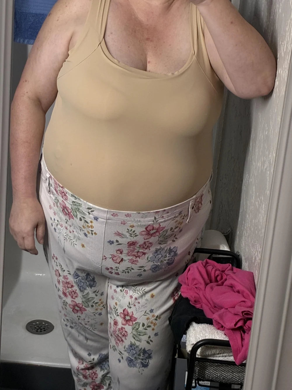 Customer photo of the Lovelle Ease built-in bra tank – Valerie H. · Sheffield
