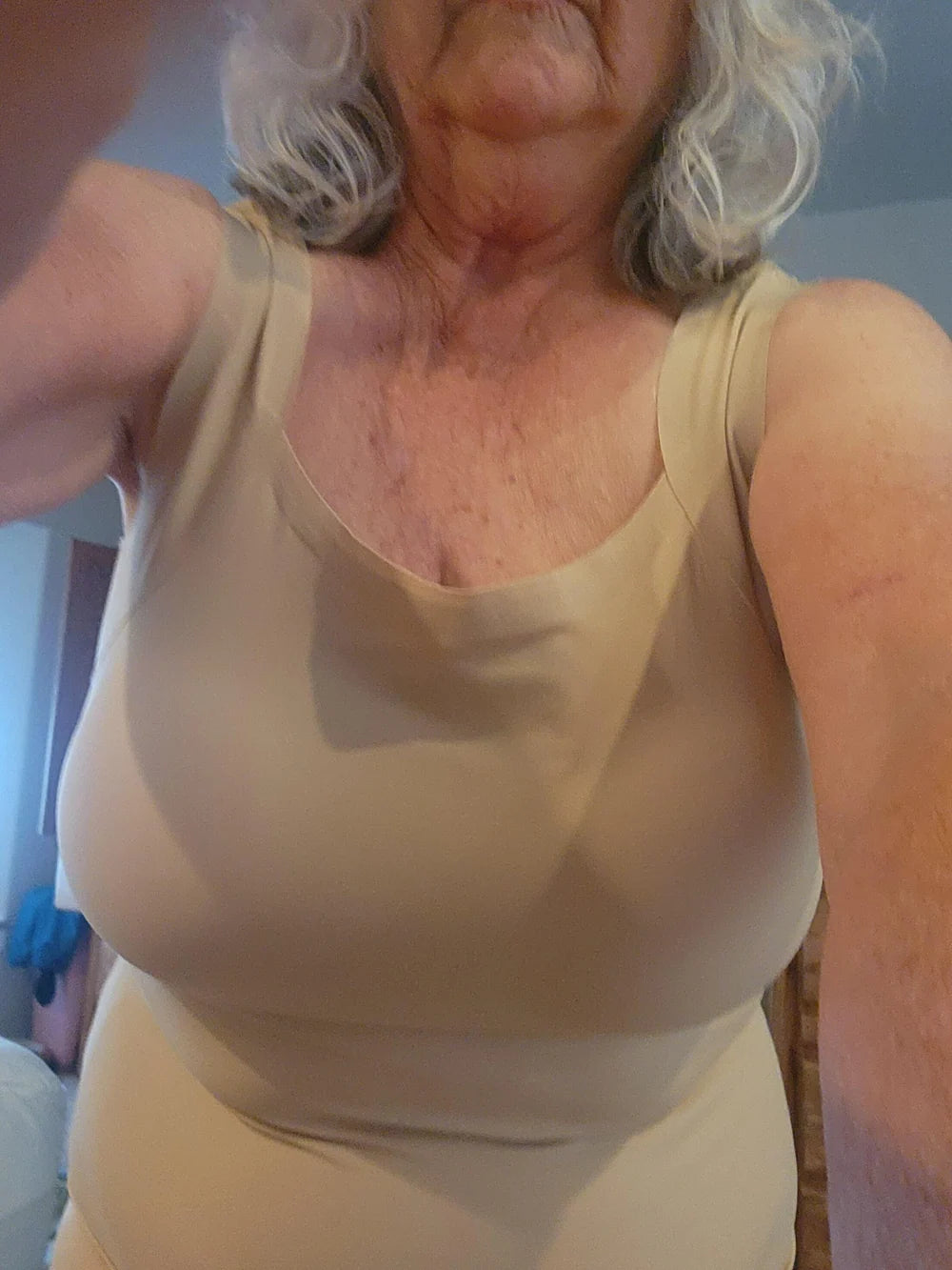 Customer photo of the Lovelle Ease built-in bra tank – Karen, Norwich