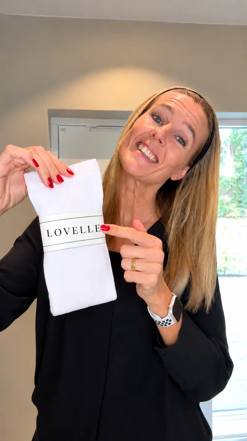 Customer photo of Lovelle Lift compression socks – Margaret S. · York